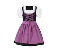 F Fityle Vestido Rendimiento Clásico | Corta, Vestido con s Abullonadas, para Halloween, Púrpura, M