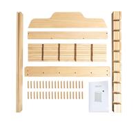 F Fityle Vitrina de Almacenamiento para Modelos de Coches a Escala 1/64, Estante de exhibición, Caja de Madera, Vitrina organizadora para Coches,