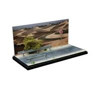 F Fityle Vitrina de Coche Modelo 1/64, Modelo de Simulación de Juguete, Escena del Desierto, Paisaje de Estacionamiento para Modelos de Coches, Colecciones de