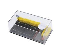 F Fityle Vitrina de exhibición de Modelos de Escala 1/64, con Ruedas fundidas a presión, minisillas, Escena de estacionamiento para Figuras pequeñas, Arbusto de Flores Amarillas