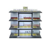 F Fityle Vitrina organizadora para maquetas de Coches a Escala 1/64, para Garaje, Diorama, Accesorio Decorativo para Fotos, Caja de exhibición para maquetas de, Style a