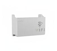 F Fityle WiFi Estante Organizador Compatible con Routers Estándar Almacenamiento de Dispositivos Electrónicos Soporte para Pared y Caja de Cables Integrada Adecuado para Familias Apartamentos, Grey