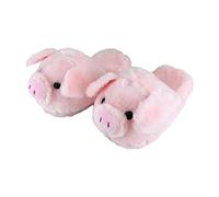 F Fityle Zapatillas cálidas de moda, suaves antideslizantes esponjosos de cerdo rosa, animal acogedora de invierno lindo para el dormitorio