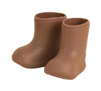 F Fityle Zapatos Miniatura para Muñeca Botas de Lluvia Juguete Accesorios de Disfraz de Muñeca Reemplazo Hecho a Mano Decoración de Silicona Adecuados para Niñ, CafÉ