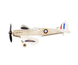 F&G Supplies Spitfire - Kit Completo de Aviones de Madera de balsa de Goma Que Realmente Vuela