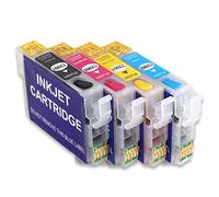 F-INK Cartucho de tinta recargable precargado compatible con cartuchos de tinta Eps 29 o 29XL, paquete de 4 colores (T2991, T2992, T2993, T2994)