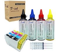 F-ink - Kit de tintas de sublimación de 400 ml, Compatible con Cartuchos de Tinta Epson 29 o 29XL,La Tinta de sublimación Funciona en Tazas/Camisetas de poliéster/Fundas de teléfono, etc.