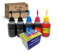 F-INK Kits de recambio de tinta de 5 x 50 ml para impresora Eps 603 o 603XL, funciona con impresora Expression Home XP-3100 XP-2105 XP-4100 XP-2100 XP-3105 XP-4105 WF-2810 WF-2830 WF-2835 WF-2850