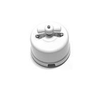 F Line Interruptor-conmutador de superficie de porcelana blanca con lazo