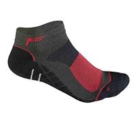 F Lite Basisschicht Mountainbike Mid Cool Socks Calcetines de montaña para Mujer, Talla 35-38, Color Negro y Azul, Gris/Rojo
