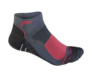 F Lite Calcetines Medios de Ciclismo de montaña Merino para Mujer, Antracita/Rojo, 39-42, 24-4511-7-2-0192