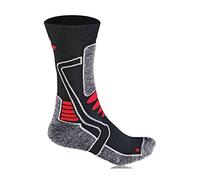 F Lite Calcetines Medios para Motocicleta Mujer, Negro/Rojo, 39-42, 26-4521-7-2-0031