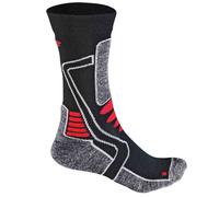 F-Lite Motorbike E100 Medias de las señoras, negro-gris-rojo, tamaño 39 40 41 42 para Mujer