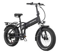 F.lli Schiano Bicicleta Electrica Plegable 20", Batería 48V 13Ah 624Wh | Bici Electrica Fat Bike FS20, Motor 50Nm, Batería Extraíble, Display Con USB, Gris