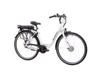 F.lli Schiano E-Moon, Bicicleta Electrica de Ciudad, 28", Batería 36V 13Ah Extraíble, Motor 250W 40Nm, Bici Electrica Urbana, Unisex Adulto, Blanco