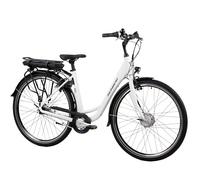F.lli Schiano E-Moon, Bicicleta Electrica de Ciudad, 28", Batería 36V 14.5Ah Extraíble, Motor 250W 40Nm, Cambio Nexus 7V Bici Electrica Urbana, Unisex Adulto, Blanco