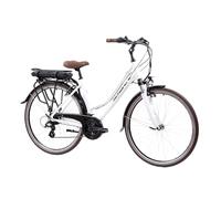 F.lli Schiano E-Ride, Bicicleta Electrica de Trekking, 28", Batería 36V 10.4Ah Extraíble, Motor 250W 40Nm, Bici Electrica Urbana, Unisex Adulto, Blanco