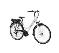 F.lli Schiano E-Ride, Bicicleta Electrica de Trekking, 28", Batería 36V 14.5Ah Extraíble, Motor 250W 40Nm, Bici Electrica Urbana, Unisex Adulto, Blanco