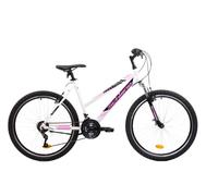 F.lli Schiano Range 26 '', Bicicleta Montaña, Mujer, Blanco-Rosa
