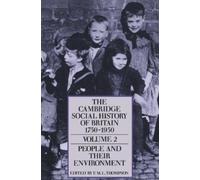 F. M. L. Thompso The Cambridge Social History of Britain, 1750-195 (Tapa blanda)