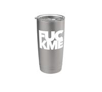 F Me Funny Maldición Mala Palabra Maldición Boca Falta Jurar Cussing Vaso térmico de acero inoxidable de doble pared