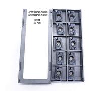 F-MINGNIAN-TOOL, 10pcs / Set de carburo de tungsteno APKT1604 PDER 76 IC928 Herramientas de torneado Herramienta cortante de Torno plaquita de Metal Duro, Introducir la APKT 1604