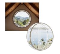 F Mount s Ventana con mango de aluminio eje central diseño de luna giratoria para dormitorio, oficina, biblioteca, 104 cm (40,9 pulgadas) blanco Slish H