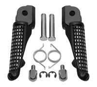 F Para ZX10R 2011 2012 2013 2014 2015 2016 2017 2018 2019 2020 Reposapiés Delanteros Para Conductor De Motocicleta Color Negro Mate Piezas De Actualización(Black)