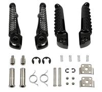 F Para ZZR1200 2000 2001 2002 2003 2004 2005 2006 Para ZX-10R 2004-2012 Accesorios De Mejora Para Estribos Delanteros Traseros Modificados Antideslizantes Para Motocicleta(Black)