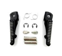 F Para ZZR1400 Para ZX14 2006-2013 Para ZZR1200 2000 2001 2002 2003 Reposapiés Delanteros Para Motocicleta Estriberas Piezas Repuesto Modificadas Accesorios Actualización(Black)