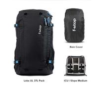 F-stop Loka UL Paquete básico Negro - Azul malibú