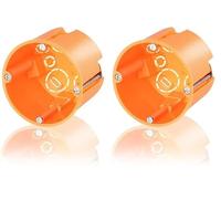 F-tronic - Paredes Huecas de Dispositivo Lata, 61 mm de Profundidad, Contenido: 25, Naranja, E117 (Paquete de 2)