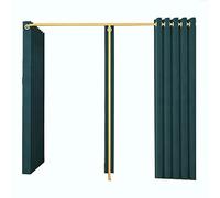 F-Type - Camarote doble con cortina de privacidad, ideal para tiendas de ropa, elegante y funcional, ideal para vestidores