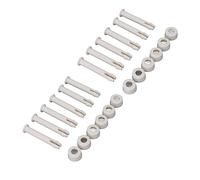 F&Y Accesorios para Piscinas sobre el Suelo, Paquete de 12, práctico Kit de Montaje de Soporte de Piscina de plástico PVC con Pasador de Perno de Clavo para 28270 28272 (7cm)