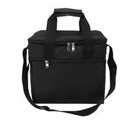 F&Y Bolsa de enfriamiento Aislante de 15l Plegable - Tota de Comida térmica a Prueba de Fugas para Playa, Picnic, Campamento, Barbacoa y Uso de Viajes (Negro)