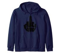 F You Funny Middle Finger Dark Humor Funny Statement Sudadera con Capucha