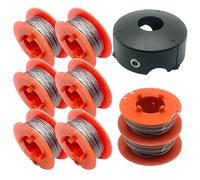 F016800175 - Bobina de desbrozadora Pro-Tap y con tapa de carrete F016L71088 para Bosch ART 23 COMBITRIM, ART 26 COMBITRIM, ART 30 COMBITRIM, ART 23 EASYTRIM, ART 26 EASYTRIM (8 carretes + 1 tapa)