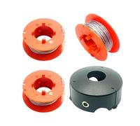 F016800175 - Bobina de Repuesto para cortacésped Bosch Art 23 26 30 Combitrim Easytrim, Recortadora de césped Pro-Tap línea de Carrete automático 8M con Cubierta F016L71088 (3 carretes + 1 Cubierta)