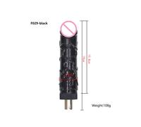 (F029-nero) Macchina del sesso telescopica automatica 3XLR con consolador y juegos sexuales en forma