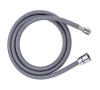 F1/2 M15 * 1 Manguera flexible trenzada de nailon Grifo de cocina Conector de manguera Manguera de plomería Tubo interior de gel de sílice Gris-200 cm