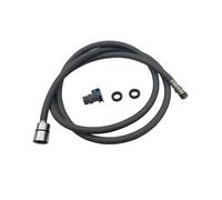 F1/2 M15*1 Replacement Faucet Hose Quick Connect Pull Out Hose Nylon Hose Tube Gray/Black 150cm Kitchen Accessories(Gray)