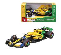 F1 McLAREN MCL38 2024 MONACO GP Livrea Senna 30 aniversario - Fórmula 1 - Oscar Pieles 81 - Escala 1:43 12 cm - BBurago 18-38214-P