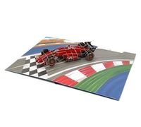 F1 Motor Racing - Tarjeta desplegable 3D para el día del padre, tarjetas de felicitación para papá, marido, novio, aniversario, tarjetas emergentes, tarjeta hecha a mano