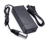 F10mobility Cargador Compatible con Conector XLR 3 Pins Bicicleta eléctrica de 42V y 4A Compatible con batería Litio 36V Adaptador Fuente de Alimentación