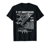 F117 Stealth Nighthawk Especificaciones Avión militar F117 Camiseta