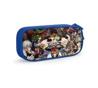 f1352 My Hero Academia Pencil Case for Artists & Writers - 5 Pen Slots + 3 Mesh Pockets, Easy to Clean Oxford Fabric u1352 jm