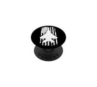 F15 Eagle US Flag Fighter Airplane Jet Plane Aircraft PopSockets PopGrip Adhesivo