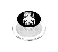 F15 Eagle US Flag Fighter Airplane Jet Plane Aircraft PopSockets PopGrip para MagSafe
