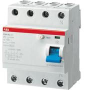 F204 AC 25A 30MA Interruptor Diferencial Puro 4P-ABB F204AC25/003