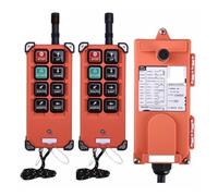 F21-E1B 6 botones grúa de Radio inalámbrica Industrial interruptores de Control remoto elevador puente grúa control de elevación(2T1R,AC DC12-440V)